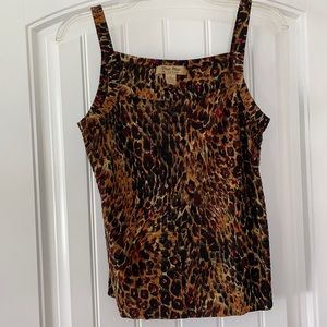 Pleat pleat Animal Print Top
